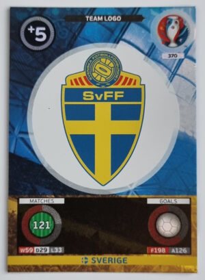 2016 Adrenalyn XL UEFA Euro France #370 Sweden Logo
