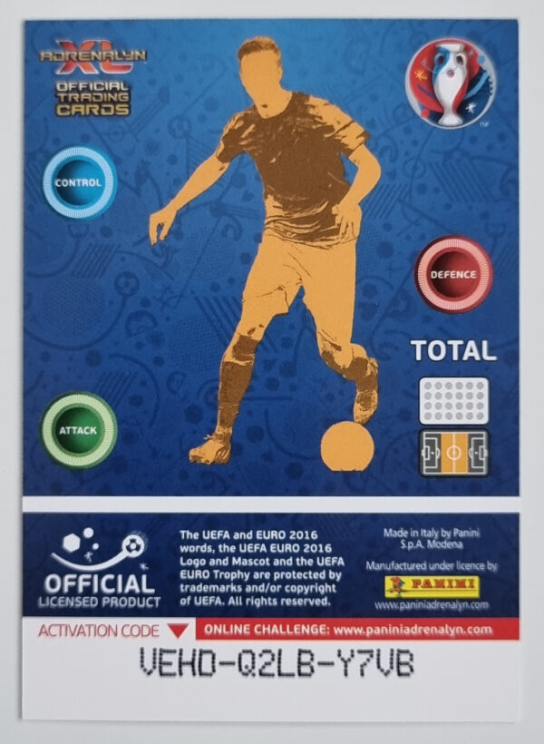 2016 Adrenalyn XL UEFA Euro France #53 Borek Dockal/Goal Machine – Image 2