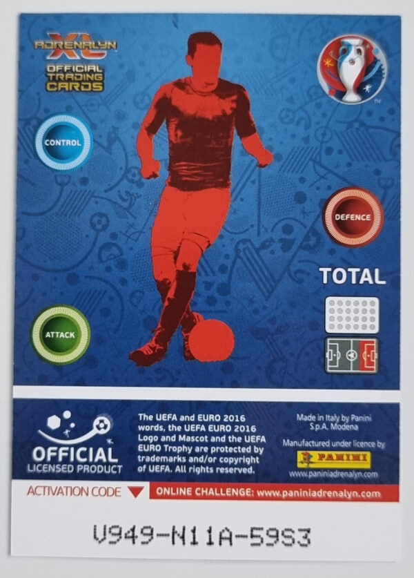 2016 Adrenalyn XL UEFA Euro France #85 Chris Smalling – Image 2