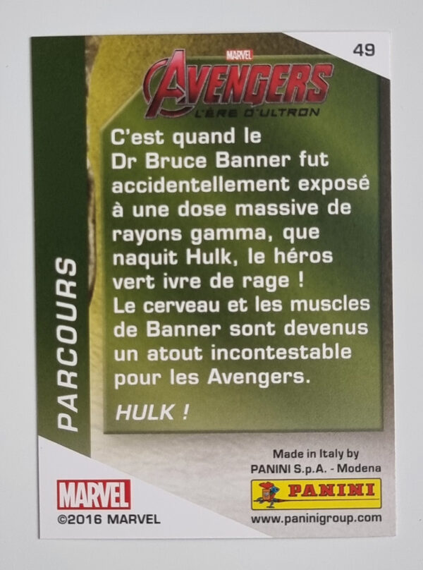 2016 Panini Marvel Heroes #49 Card 49 – Image 2