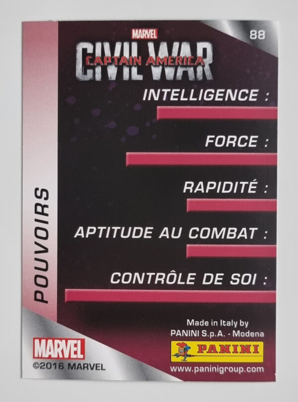 2016 Panini Marvel Heroes #88 Card 88 – Image 2