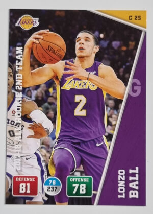 2018-19 Adrenalyn XL #C25 Lonzo Ball/17-'18 All-Rookie 2nd Team