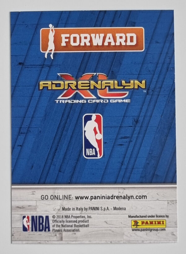 2018-19 Adrenalyn XL #C30 LeBron James METAL/17-'18 All-Star – Image 2