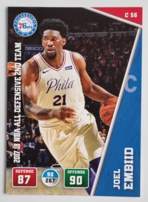 2018-19 Adrenalyn XL #C56 Joel Embiid/17-'18 NBA All-Def 2nd Team