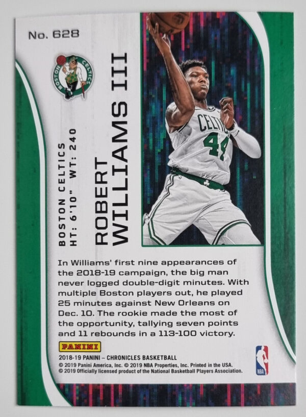 2018-19 Panini Chronicles #628 Robert Williams III/Rookies and Stars – Image 2