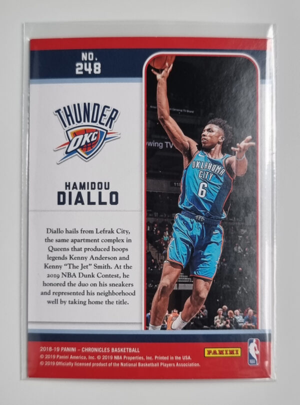 2018-19 Panini Chronicles Pink #248 Hamidou Diallo/Marquee – Image 2