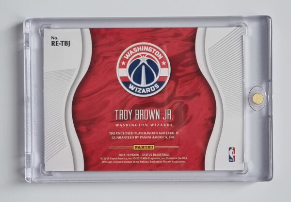 2018-19 Panini Status Rookie Essentials Relics #20 Troy Brown Jr. – Image 2