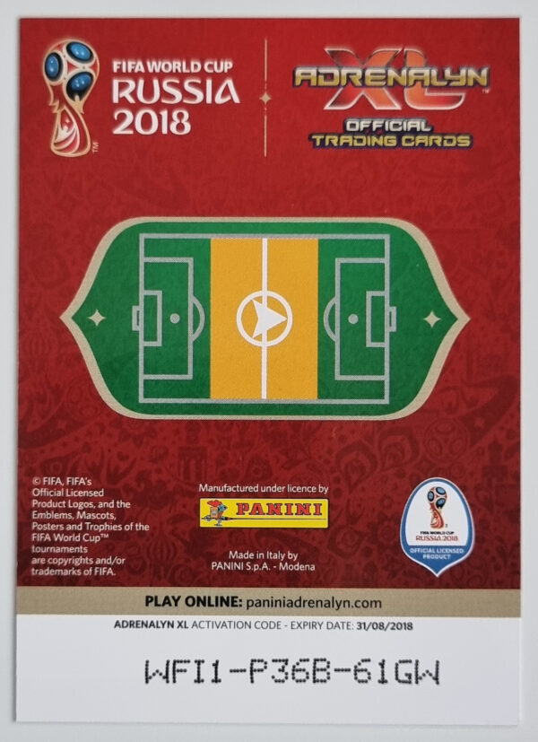 2018 Adrenalyn XL FIFA World Cup Russia #168 Sami Khedira – Image 2