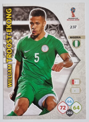 2018 Adrenalyn XL FIFA World Cup Russia #237 William Troost-Ekong