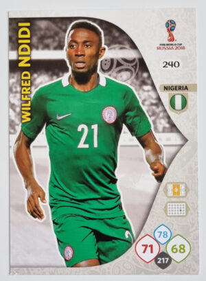 2018 Adrenalyn XL FIFA World Cup Russia #240 Wilfred Ndidi
