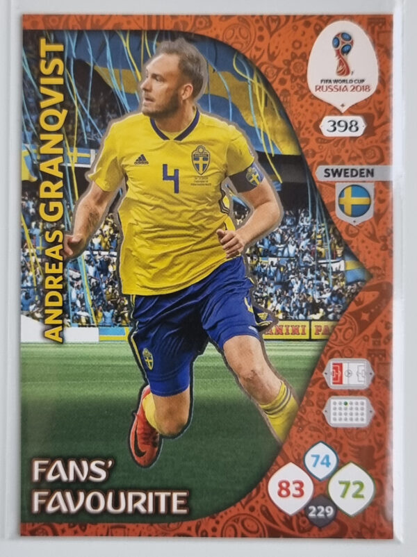 2018 Adrenalyn XL FIFA World Cup Russia #398 Andreas Granqvist/Fans' Favourite