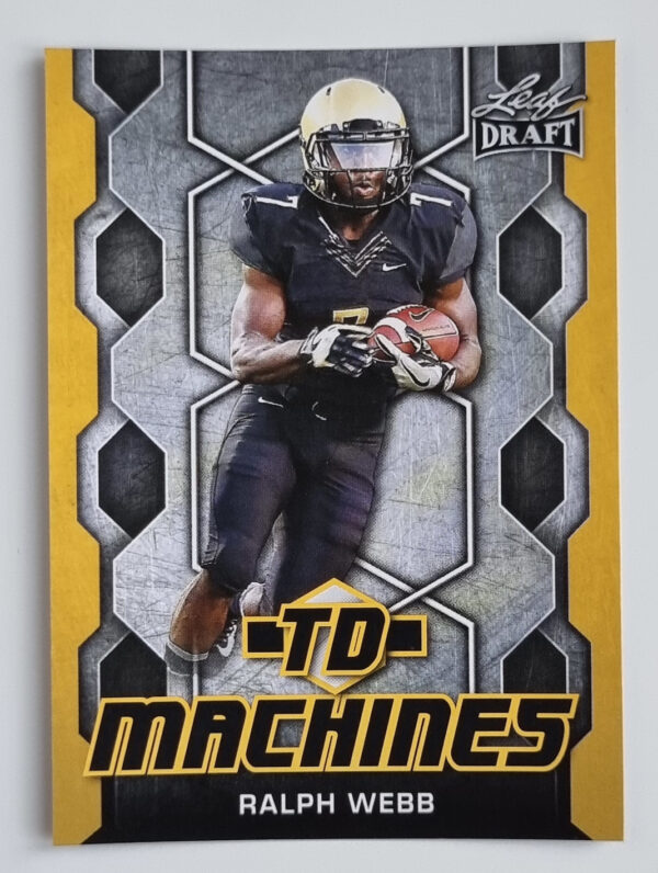 2018 Leaf Draft TD Machines Gold #TD15 Ralph Webb