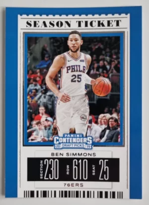 2019-20 Panini Contenders Draft Picks #3 Ben Simmons