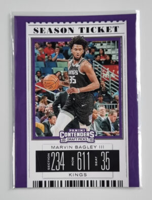 2019-20 Panini Contenders Draft Picks Draft Ticket Red Foil #41 Marvin Bagley III