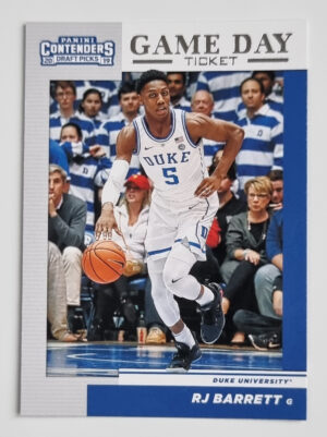 2019-20 Panini Contenders Draft Picks Game Day Tickets #3 RJ Barrett