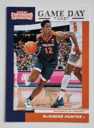 2019-20 Panini Contenders Draft Picks Game Day Tickets #7 De'Andre Hunter