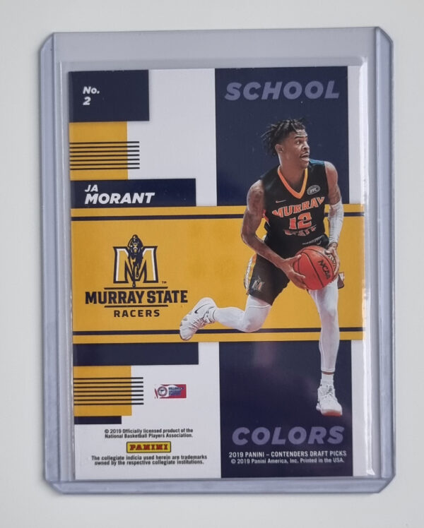 2019-20 Panini Contenders Draft Picks School Colors #2 Ja Morant – Image 2