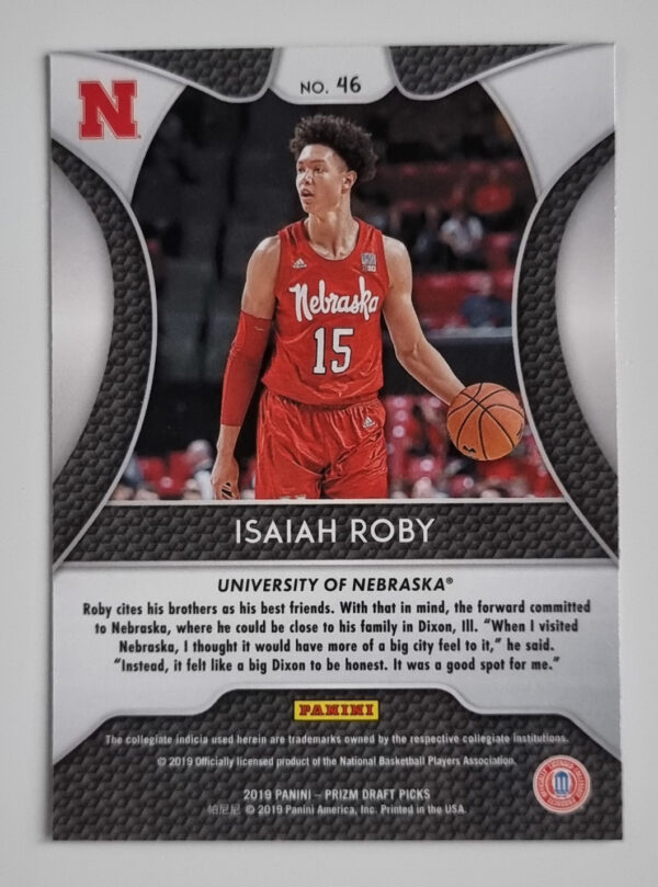 2019-20 Panini Prizm Draft Picks #46 Isaiah Roby – Image 2