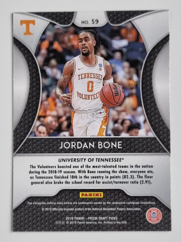2019-20 Panini Prizm Draft Picks #59 Jordan Bone – Image 2