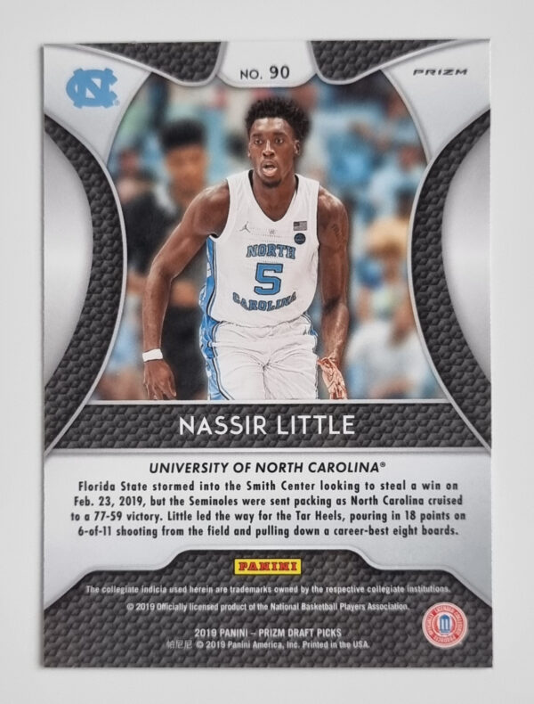 2019-20 Panini Prizm Draft Picks Prizms Red #90 Nassir Little – Image 2