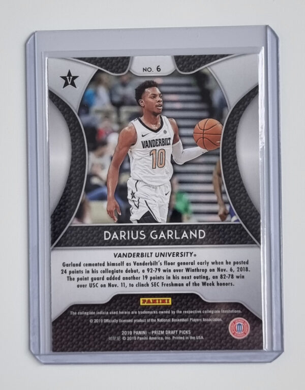 2019-20 Panini Prizm Draft Picks #6 Darius Garland – Image 2