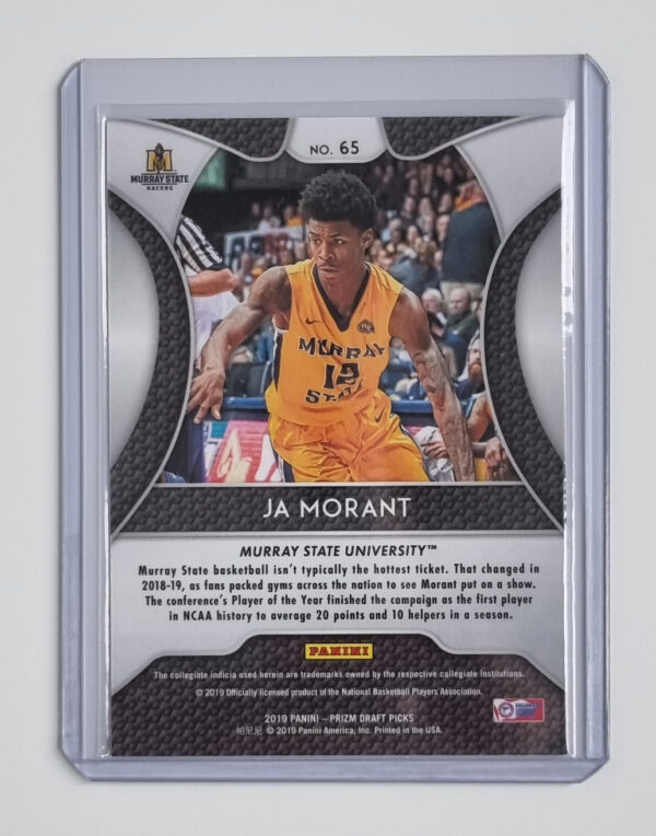 2019-20 Panini Prizm Draft Picks #65 Ja Morant – Image 2