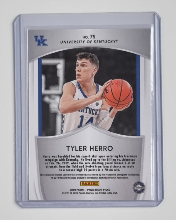 2019-20 Panini Prizm Draft Picks #75 Tyler Herro CR – Image 2