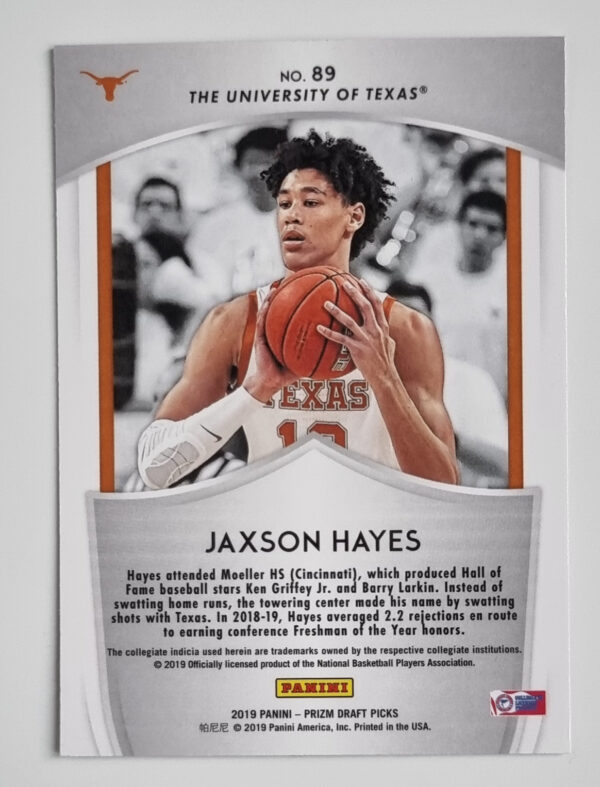 2019-20 Panini Prizm Draft Picks #89 Jaxson Hayes CR – Image 2