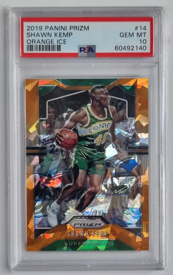 2019-20 Panini Prizm Prizms Orange Ice #14 Shawn Kemp