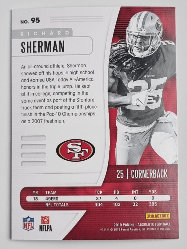 2019 Absolute #95 Richard Sherman – Image 2