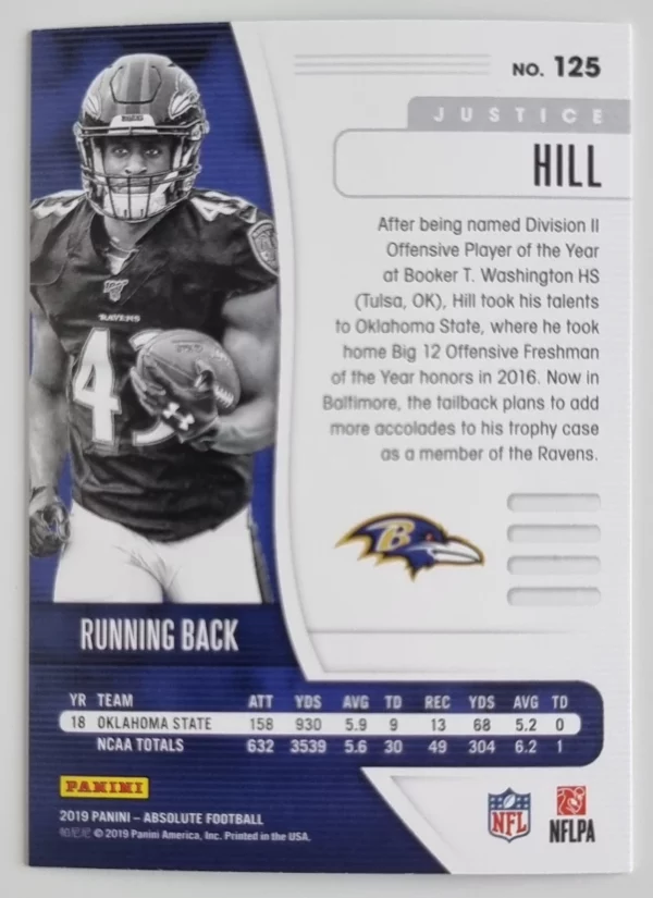 2019 Absolute Retail #125 Justice Hill – Image 2