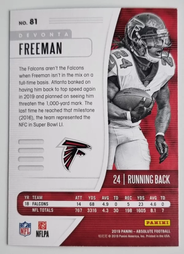 2019 Absolute Retail #81 Devonta Freeman – Image 2