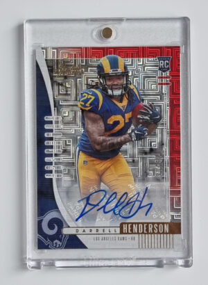 2019 Absolute Signature Rookies Spectrum #109 Darrell Henderson