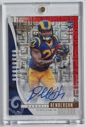 2019 Absolute Signature Rookies Spectrum #109 Darrell Henderson