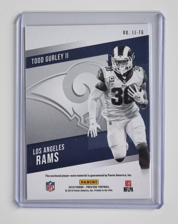 2019 Prestige League Leaders Jerseys #1 Todd Gurley II – Image 2