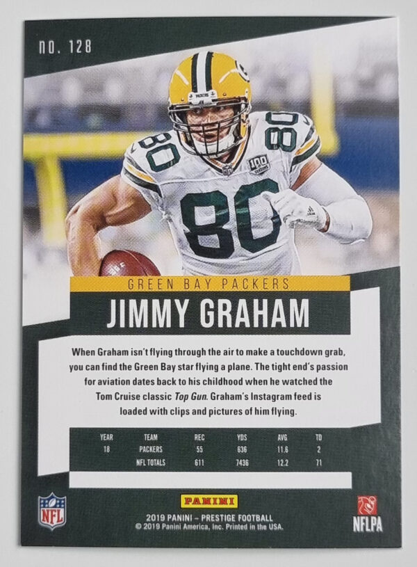 2019 Prestige #128 Jimmy Graham – Image 2