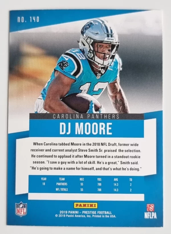 2019 Prestige #140 D.J. Moore – Image 2