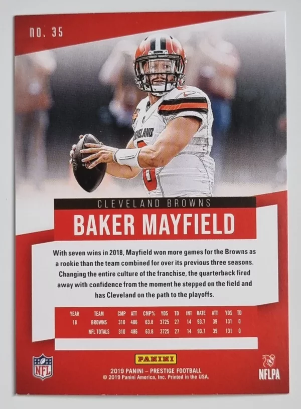 2019 Prestige #35 Baker Mayfield – Image 2