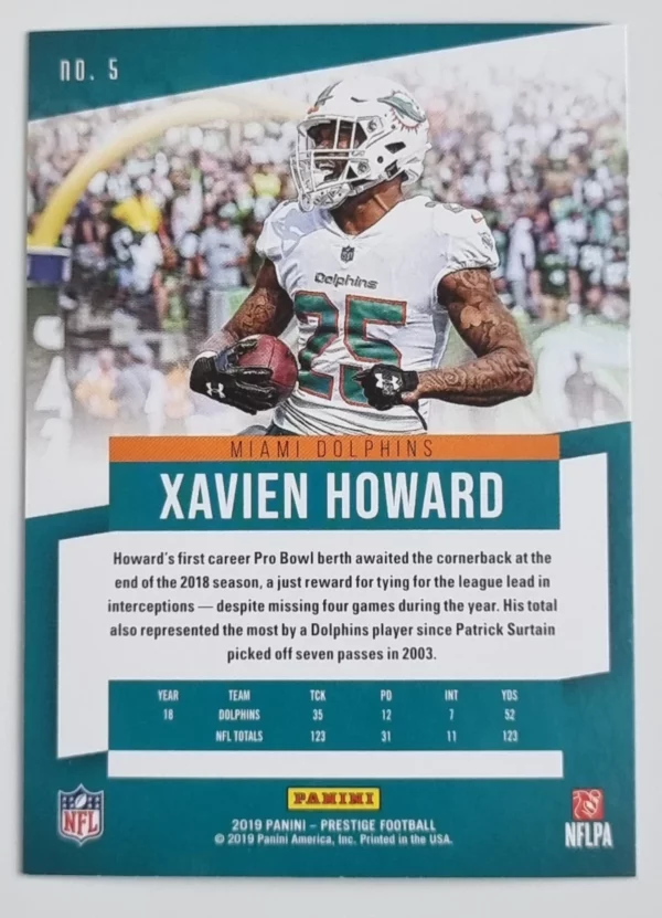 2019 Prestige #5 Xavien Howard – Image 2