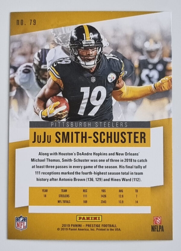 2019 Prestige #79 JuJu Smith-Schuster – Image 2