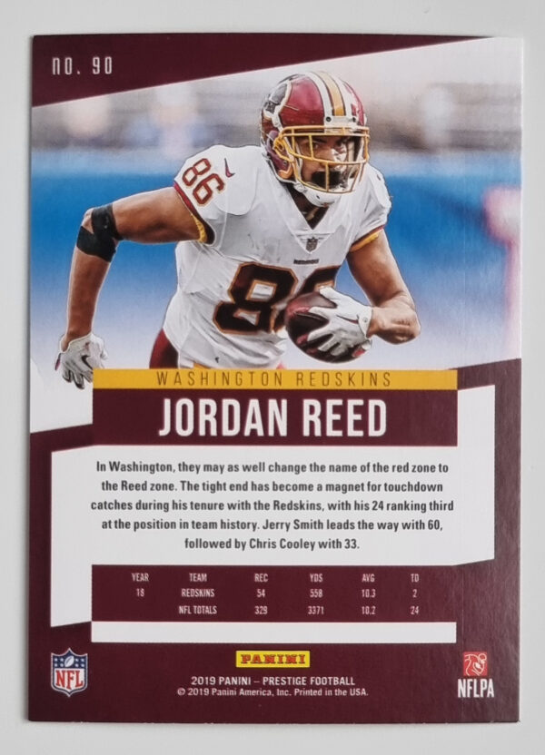 2019 Prestige #90 Jordan Reed – Image 2