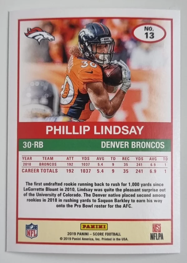 2019 Score #13 Phillip Lindsay – Image 2