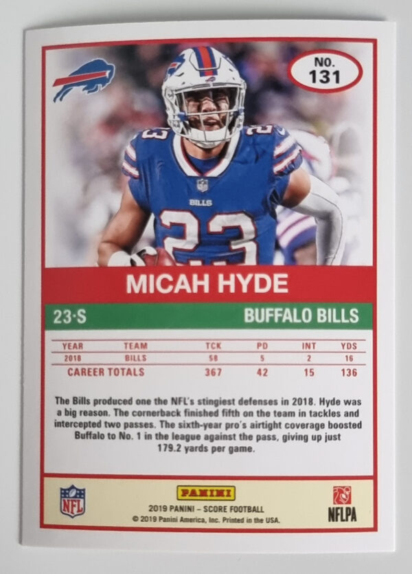 2019 Score #131 Micah Hyde – Image 2