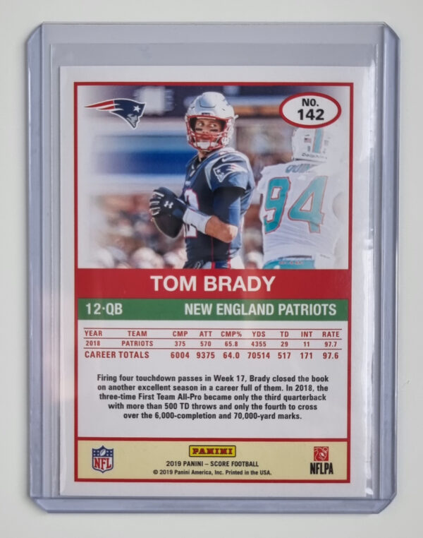 2019 Score #142 Tom Brady – Image 2