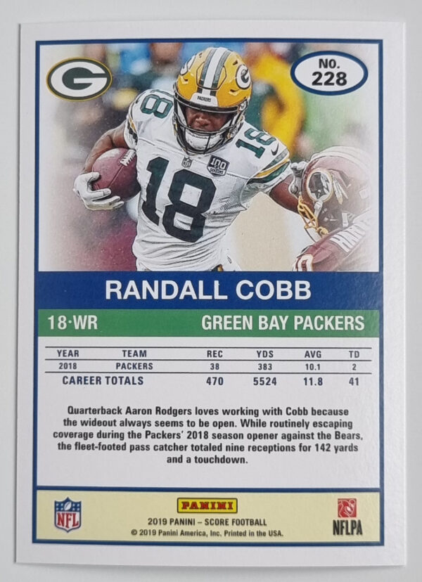 2019 Score #228 Randall Cobb – Image 2