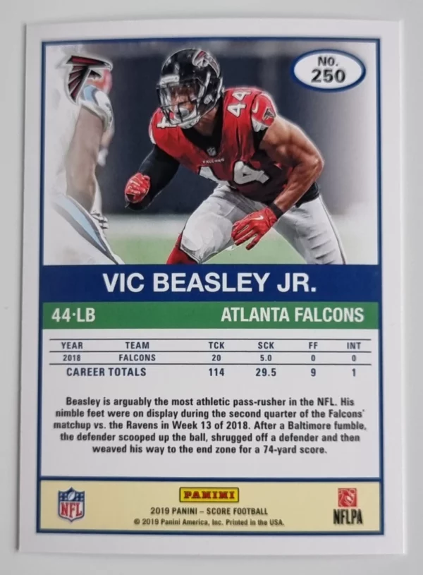 2019 Score #250 Vic Beasley Jr. – Image 2