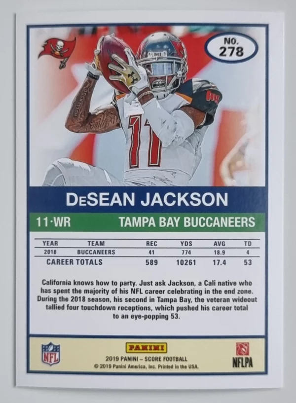 2019 Score #278 DeSean Jackson – Image 2