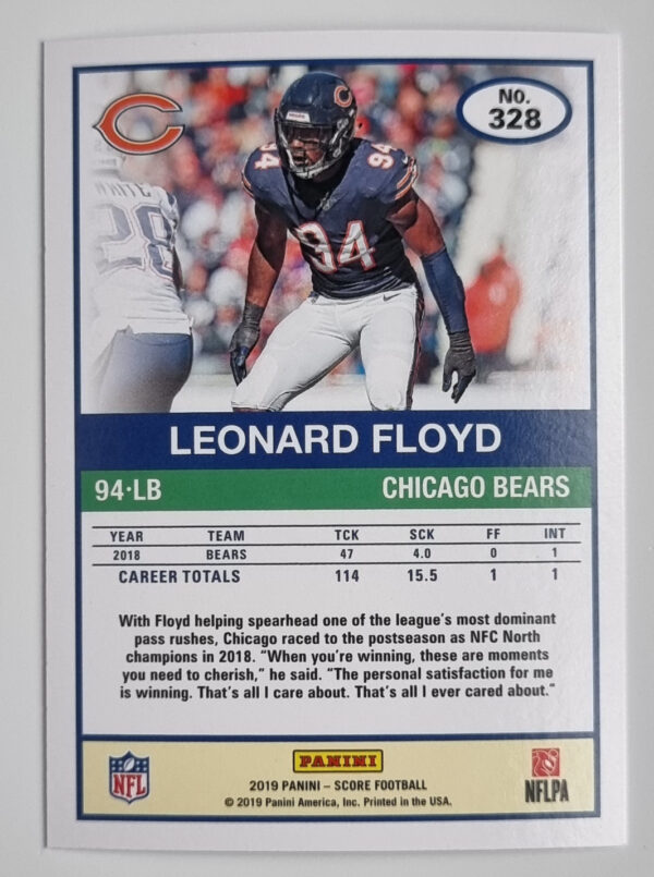 2019 Score #328 Leonard Floyd – Image 2