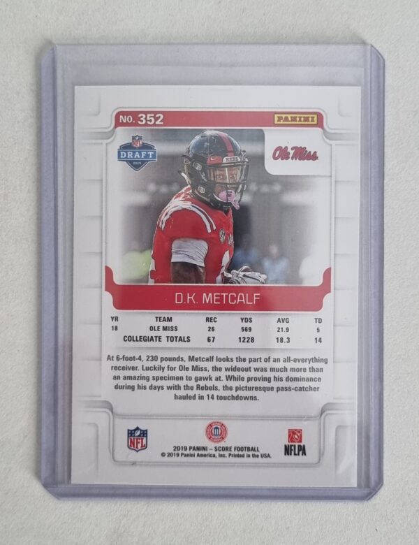 2019 Score #352 D.K. Metcalf RC – Image 2