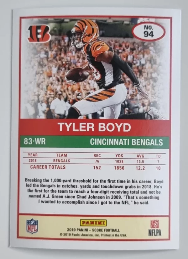 2019 Score #94 Tyler Boyd – Image 2